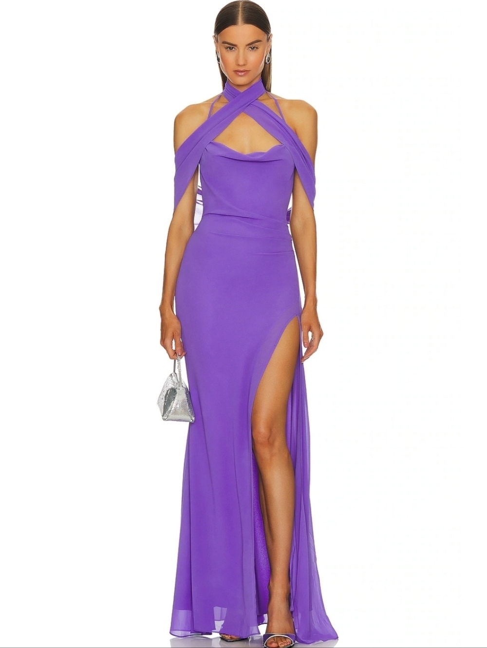 x REVOLVE Hanwi Gown in Purple Michael Costello